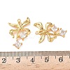 Brass with Cubic Zirconia Pendants KK-D024-09G-3