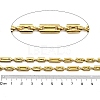 Ion Plating(IP) 304 Stainless Steel Rectangle Link Chains CHS-G039-09G-2