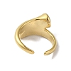 Shell Open Cuff Ring for Women RJEW-C091-03G-02-3