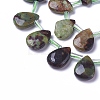 Natural Green Opal Beads Strands G-P422-07-2