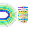 8 Strands Imitation Jelly Handmade Polymer Clay Beads Strands CLAY-TA0001-47B-1