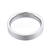 201 Stainless Steel Plain Band Ring for Women RJEW-N043-12P-2