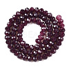 Baking Paint Imitation Jade Glass Bead Strands LS-DGLA-A034-J6MM-A02-2