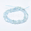 Natural Aquamarine Beads Strands G-K203-46-3