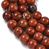 Natural Red Jasper Bead Strands G-K153-B19-8mm-4