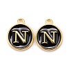 Golden Plated Alloy Charms X-ENAM-S118-02N-1