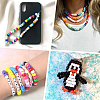 1800Pcs 18 Colors Opaque Plastic Beads KY-SC0001-83-5