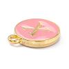 Golden Plated Alloy Enamel Charms ENAM-Q437-14X-2