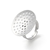 Non-Tarnish 304 Stainless Steel Sieve Ring Settings STAS-K278-06B-P-1