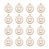 Golden Plated Alloy Charms LS-ENAM-S118-01U-2