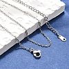 Tarnish Resistant 304 Stainless Steel Necklaces NJEW-E080-10P-4