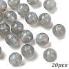 20Pcs Round Imitation Cat Eye Resin Beads RESI-YW0004-43J-1