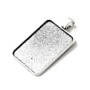 Tibetan Style Alloy Pendant Cabochon Settings TIBEP-N003-02AS-2