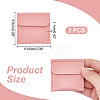 Rectangle PU Leather Ring Bags ABAG-WH0047-01B-2