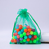 Rectangle Organza Drawstring Bags CON-PW0001-054A-04-1