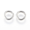 Tarnish Resistant 304 Stainless Steel Open Jump Rings STAS-J020-01-7x1.3mm-2