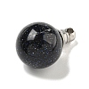Synthetic Blue Goldstone Perfume Bottle Pendants G-K338-22P-10-2