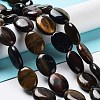 Three Color Natural Tiger Eye Beads Strands G-L164-A-18-2