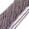 Electroplate Glass Beads Strands EGLA-K014-A-FR04-1