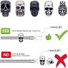 10Pcs 5 Style 304 Stainless Steel European Beads OPDL-UN0001-04-5