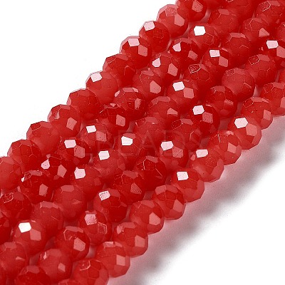 Baking Paint Imitation Jade Glass Bead Strands LS-DGLA-A034-J4MM-A32-1