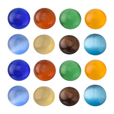 Cat Eye Cabochons CE-J002-8mm-M-1
