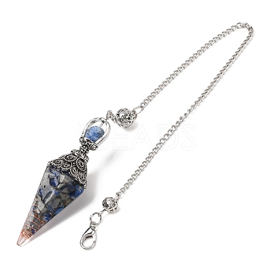 Resin Cone Pointed Dowsing Pendulums GG-CBA040B-03P-01-1