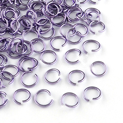 Anodized Aluminum Open Jump Rings ALUM-R005-0.8x6-06-1