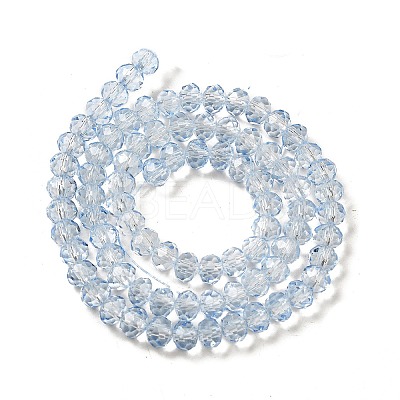 Transparent Baking Paint Glass Beads Strands DGLA-A034-T6mm-D13-1