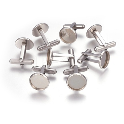 Tarnish Resistant 201 Stainless Steel Cuff Settings X-STAS-P227-42P-1