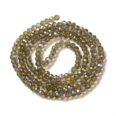 Electroplate Transparent Glass Beads Strands LS-EGLA-A035-T3mm-L16-1