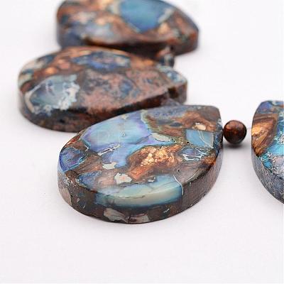 Assembled Bronzite and Imperial Jasper Beads Strands G-P297-P01-1