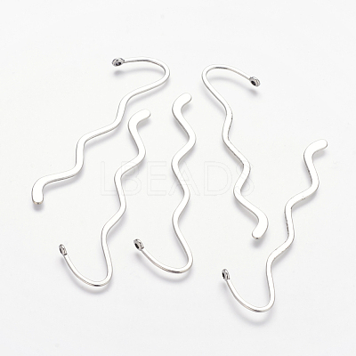 Zinc Alloy Wavy Bookmarks PALLOY-17-AS-LF-1