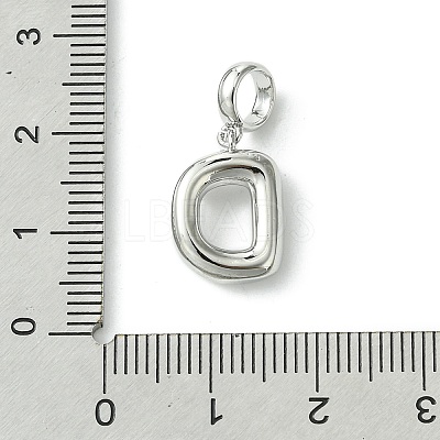 Rack Plating Brass with ABS Plastic Pearl European Dangle Charms KK-G501-02D-P-1