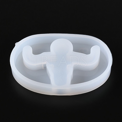 Muscle Man Pendant Silicone Molds DIY-P019-20-1