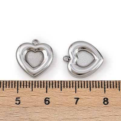 304 Stainless Steel Pendant Cabochon Settings STAS-L022-533P-1