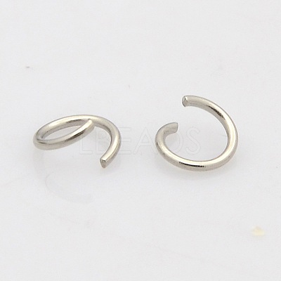 Tarnish Resistant 304 Stainless Steel Open Jump Rings STAS-N015-03-8x1mm-1