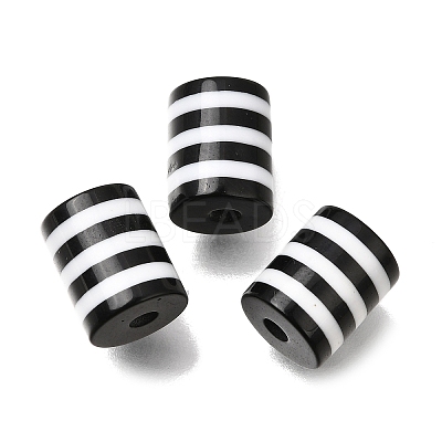 Opaque Stripe Resin Beads RE-CBA0A57-13A-1