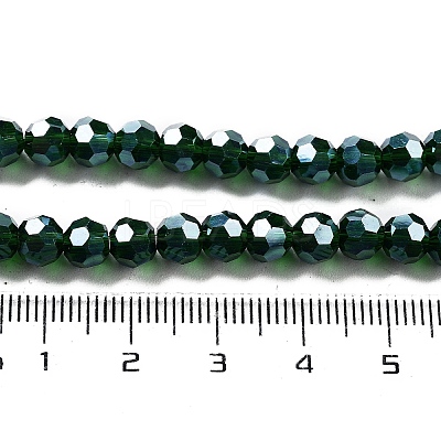 Electroplate Transparent Glass Beads Strands LS-EGLA-A035-T6mm-A10-1