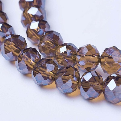 Electroplate Glass Beads Strands EGLA-A034-T6mm-A-1