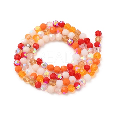Electroplate Glass Beads Strands EGLA-P048-A04-1