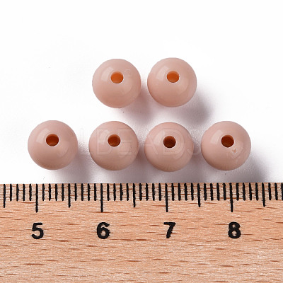 Opaque Acrylic Beads MACR-S370-C8mm-34-1