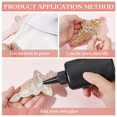 Alloy Rhinestone Ornmament Accessories DIY-WH0021-82G-1