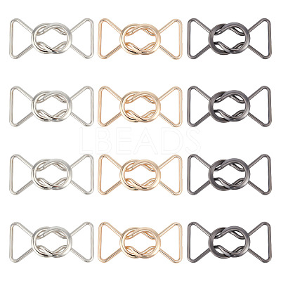 12Pcs 3 Colors Alloy Belt Buckles FIND-OC0002-91A-1