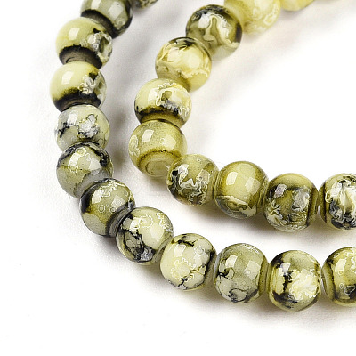 Baking Paint Glass Beads X1-DGLA-N003-4mm-A04-1