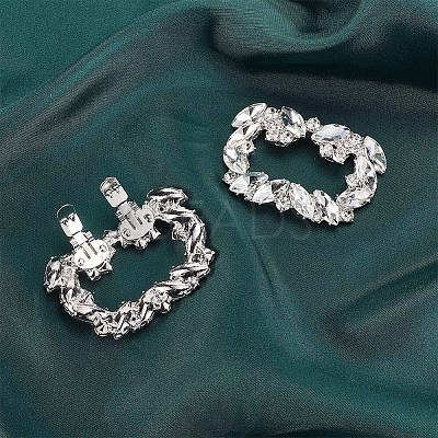 2Pcs Crystal Rhinestone Shoe Decoration DIY-OC0009-93P-1
