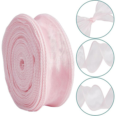 Polyester Organza Ribbons SRIB-WH20020-003A-04-1
