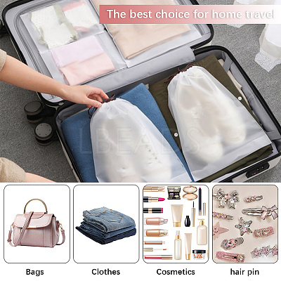 10Pcs PE Velvet Drawstring Storage Bags ABAG-SP0001-34A-1