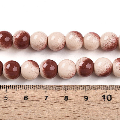 Baking Paint Glass Beads X1-DGLA-N012-10mm-08-1