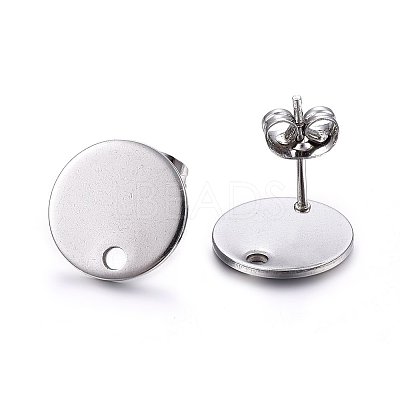Non-Tarnish 304 Stainless Steel Stud Earring Findings LS-X-STAS-K184-01-03P-1